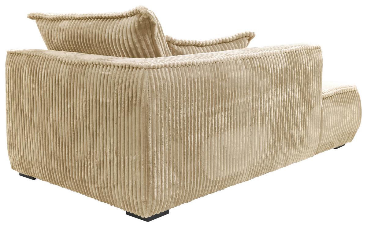 REKAMIERA MODENA - beżowy/czarny, Design, tkanina/drewno (207/75/121cm) - MID.YOU