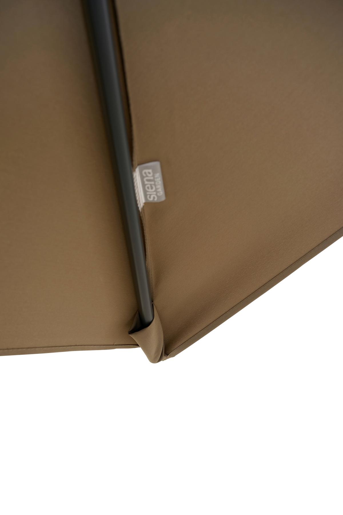 Ampelschirm Vito ca.250x250cm Taupe - Taupe/Anthrazit, MODERN, Textil/Metall (250/250cm) - Siena Garden