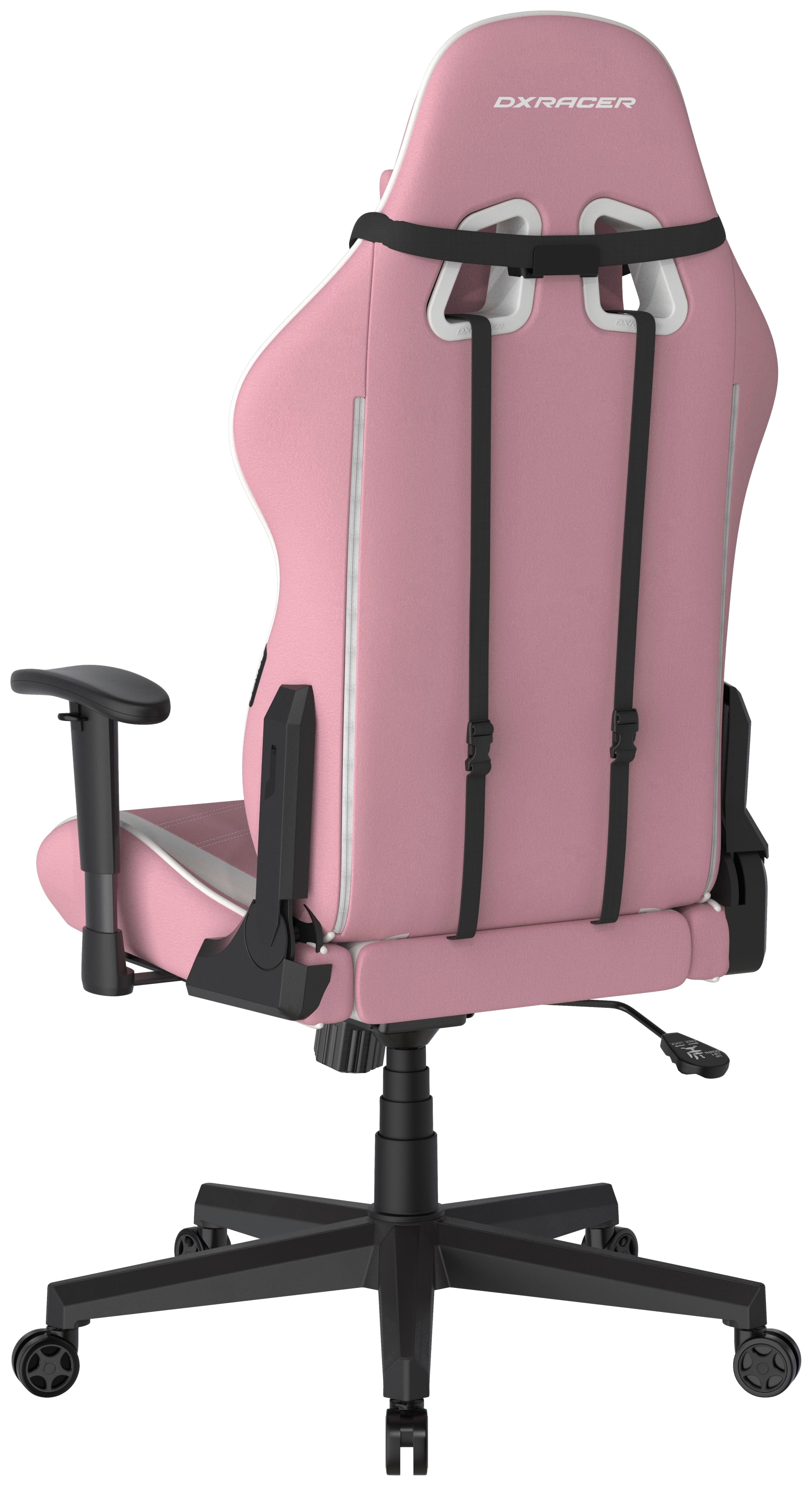 GAMINGSTOL PRINCE - vit/pink, Modern, textil/plast (67/126/67cm) - Dxracer