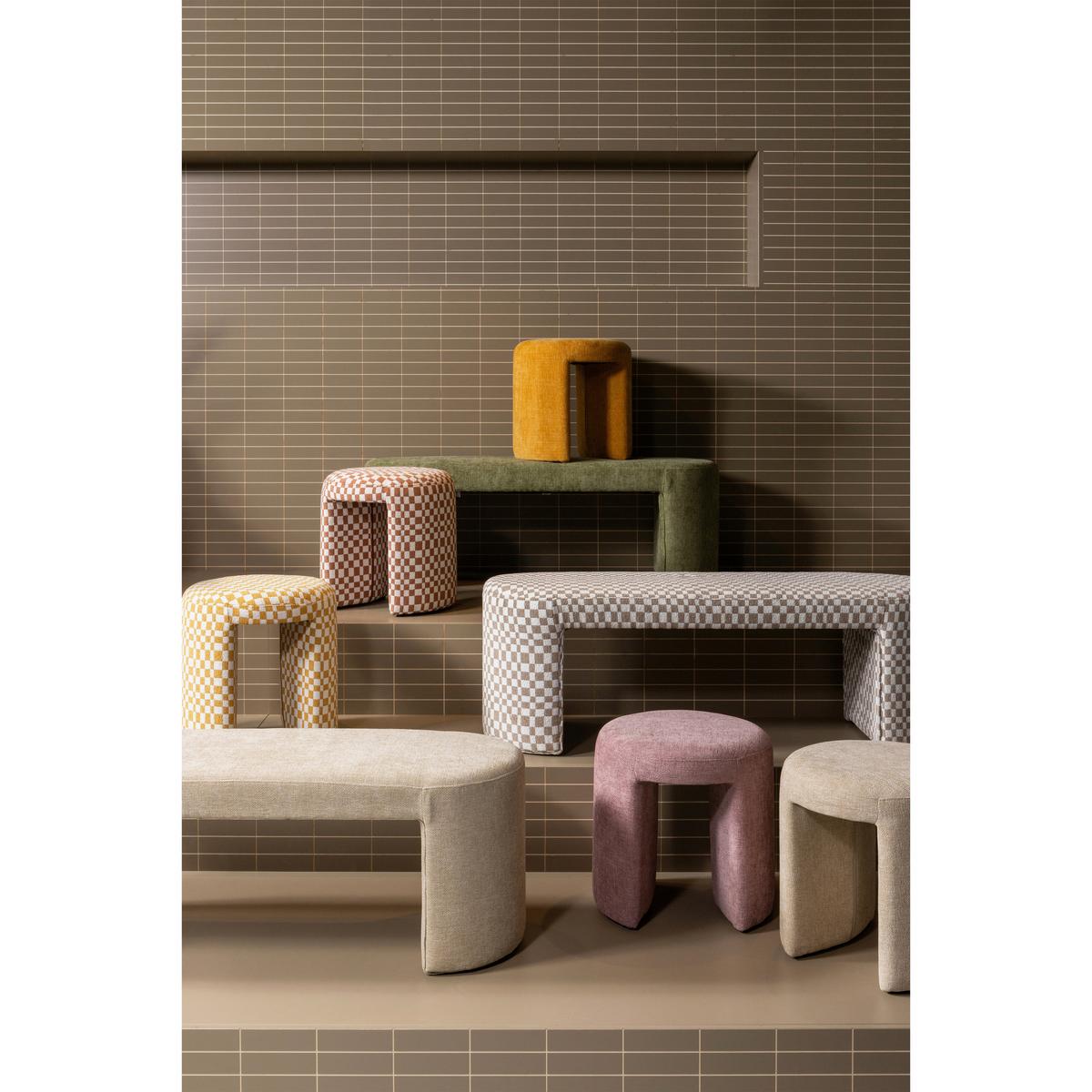 HOKER CHARLIE - różowy, Design, tkanina (45/47/45cm) - Carryhome