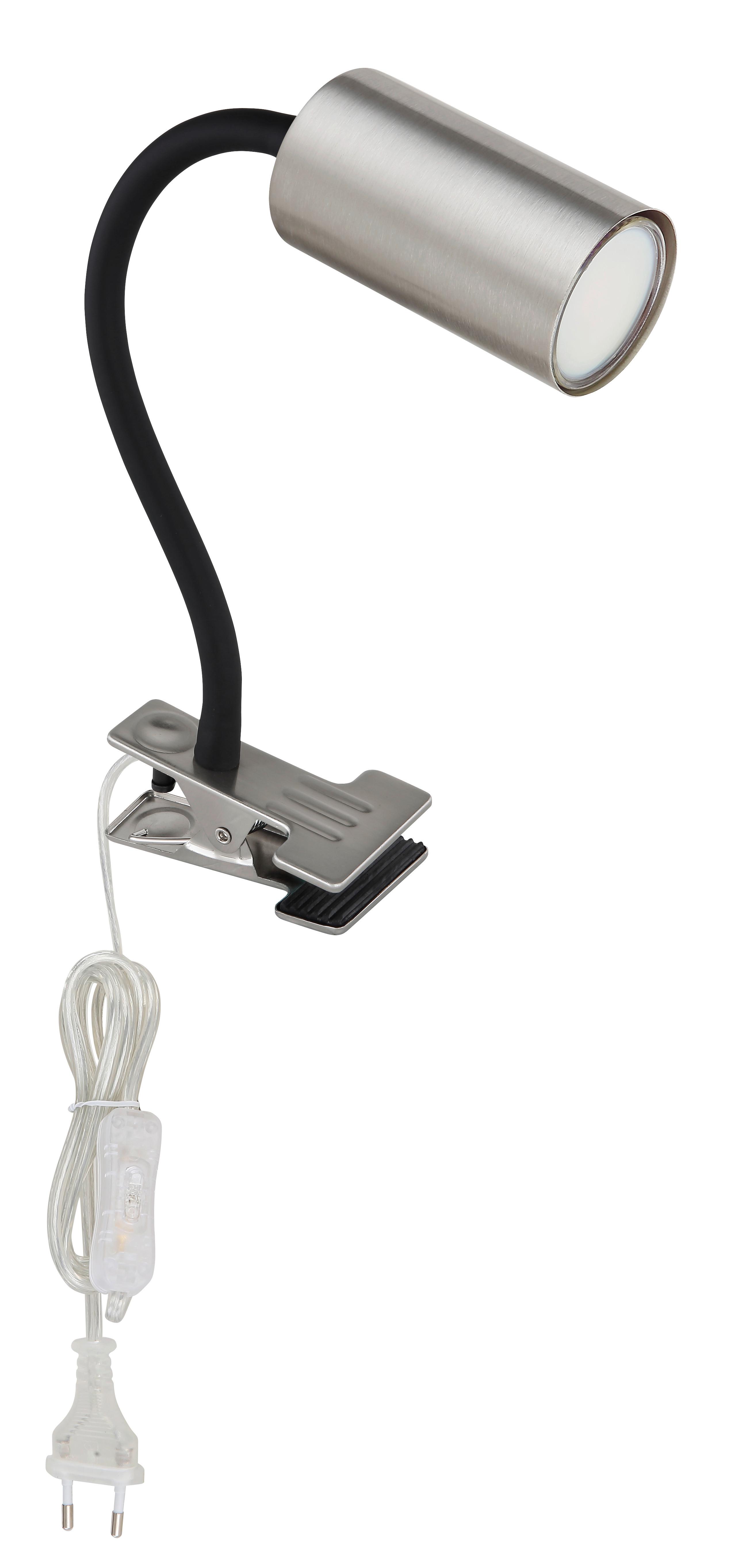 Svetilka S Sponko Robby - črna/barve niklja, Basics, kovina/umetna masa (10/5,5/41,5cm) - Globo