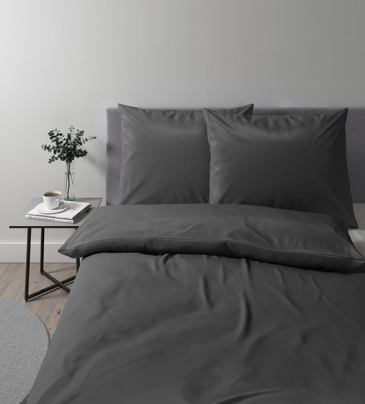 Posteljnina Alex Uni Xxl - barve skrilavca, Moderno, tekstil (200/220cm) - Premium Living