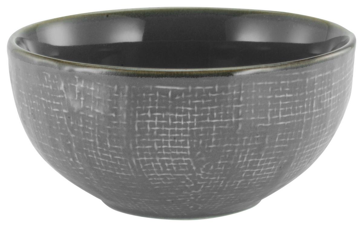 Tálka Canvas - antracit, kerámia (14/14/7cm) - Premium Living