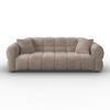 SOFFA MARIE - brun/svart, Modern, trä/textil (232/77/90cm) - Bessagi Home
