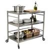 SERVERINGSVAGN SANDRO -EXKLUSIV- - silver/svart, Klassisk, metall/plast (95/88/55cm) - Mömax