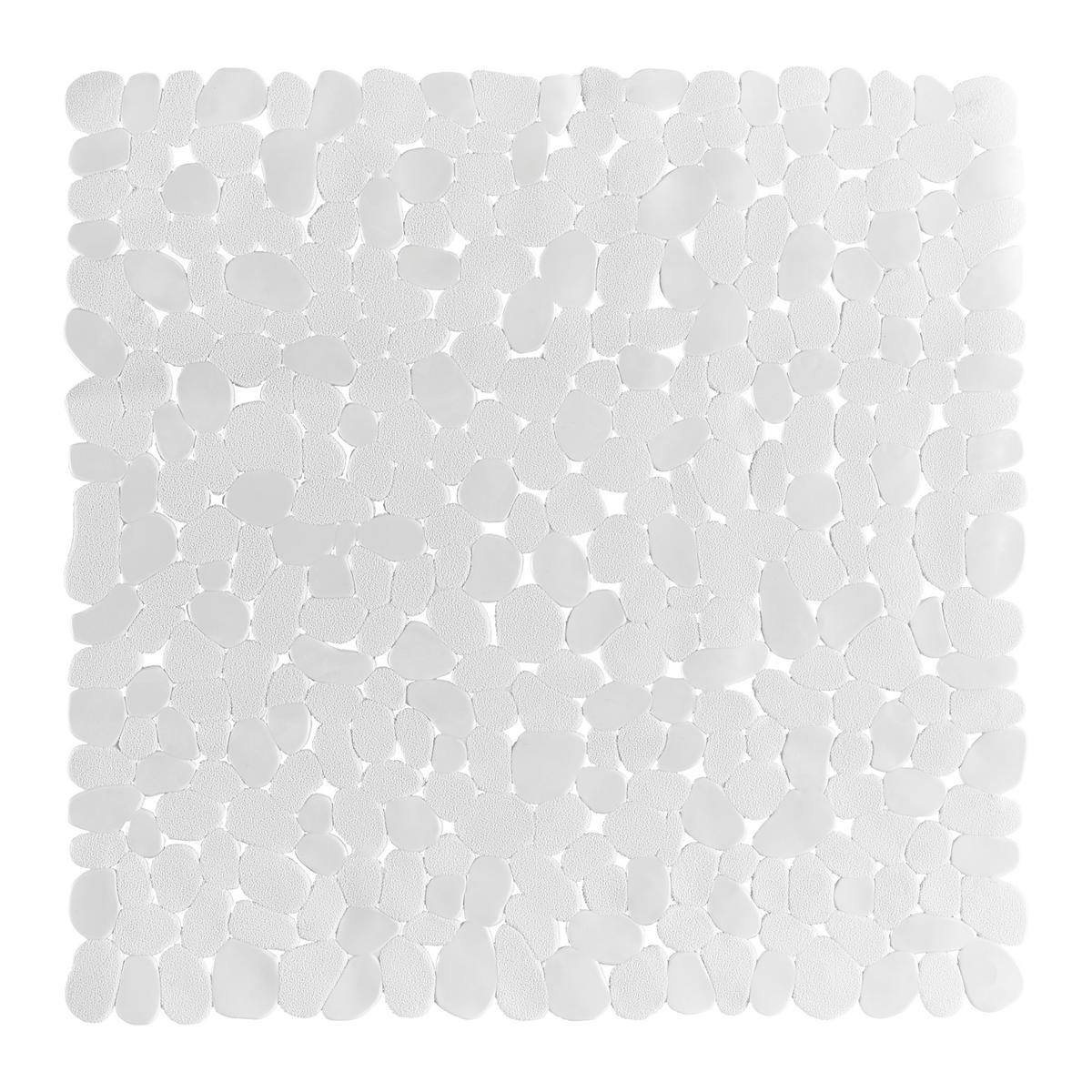 Duscheinlage Stones Weiss ca. 50x50cm - Kunststoff (50/50cm) - Modern Living