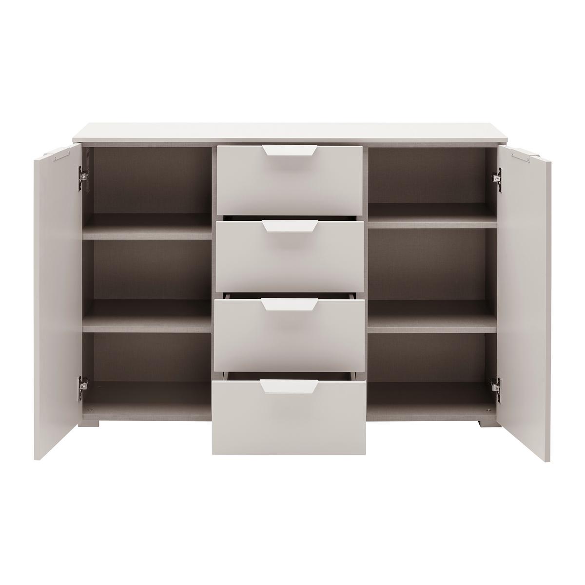 Kommode Briona Champagnerfarben - Champagner, KONVENTIONELL, Holzwerkstoff/Metall (120/80/42cm) - Premium Living