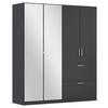 DULAP USI ROTATIVE PADUA - gri, Modern, material pe bază de lemn (180/210/54cm) - Modern Living