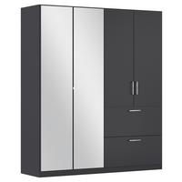 DULAP USI ROTATIVE PADUA - gri, Modern, material pe bază de lemn (180/210/54cm) - Modern Living