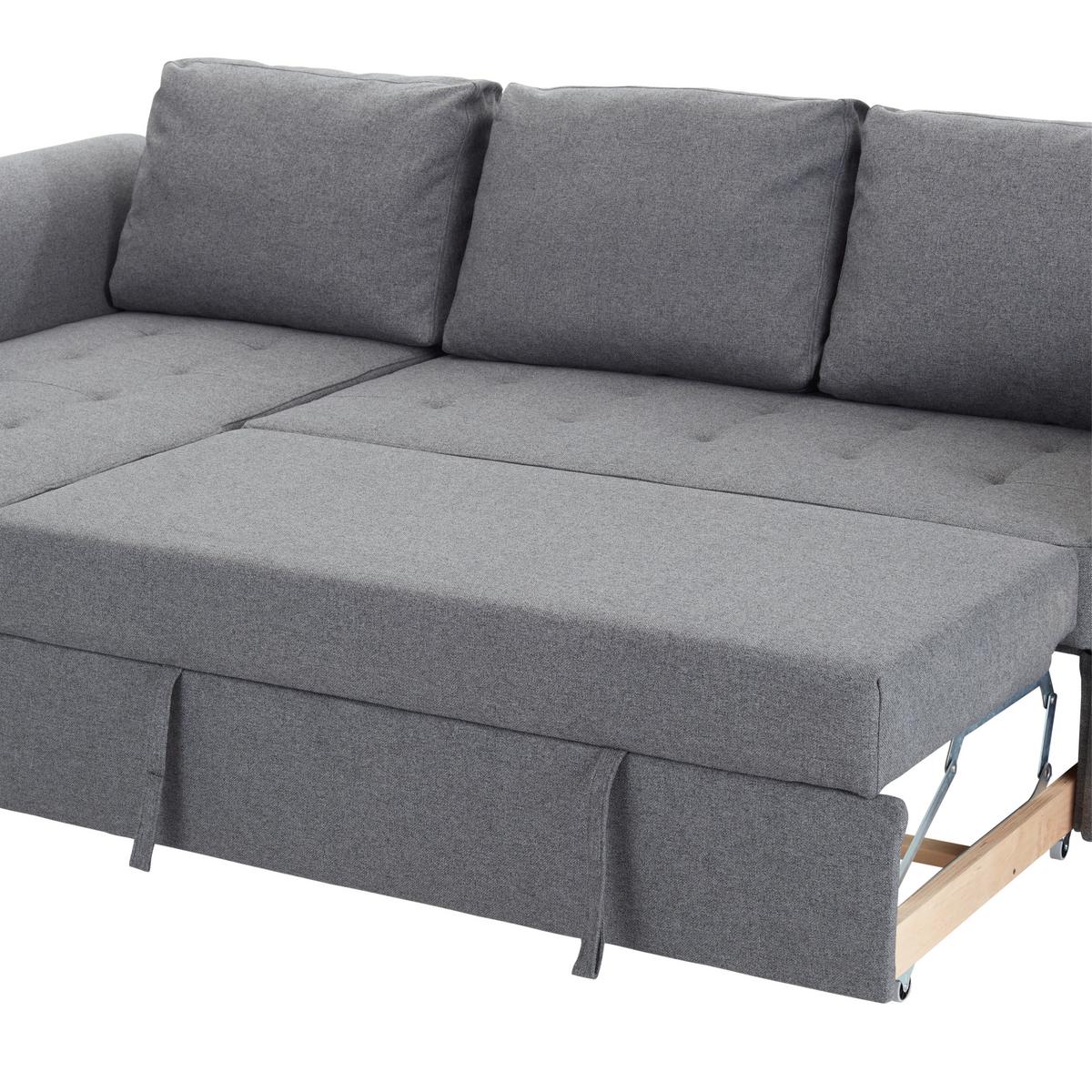 Canapea modulară Lasse - antracit, Modern, textil (260/155cm) - Best Price