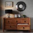 Wandspiegel Schwarz/Silberfarben 61x61cm - Silberfarben/Schwarz, LIFESTYLE, Glas/Metall (61/61/8cm) - Modern Living Wandspiegel Schwarz/Silberfarben 61x61cm - Silberfarben/Schwarz, LIFESTYLE, Glas/Metall (61/61/8cm) - Modern Living