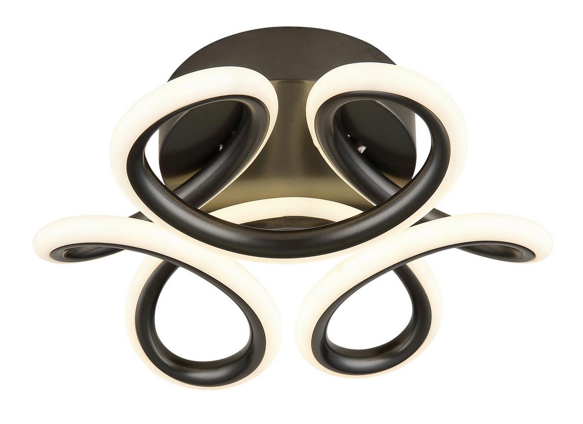 Led Stropna Svjetiljka Melisand - bijela/antracit, Basics, metal/plastika (26/10cm) - Globo