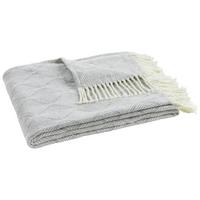 Decke Samira in Grau/Natur ca. 130x170cm - Naturfarben/Grau, Lifestyle, Textil (130/170cm) - Modern Living