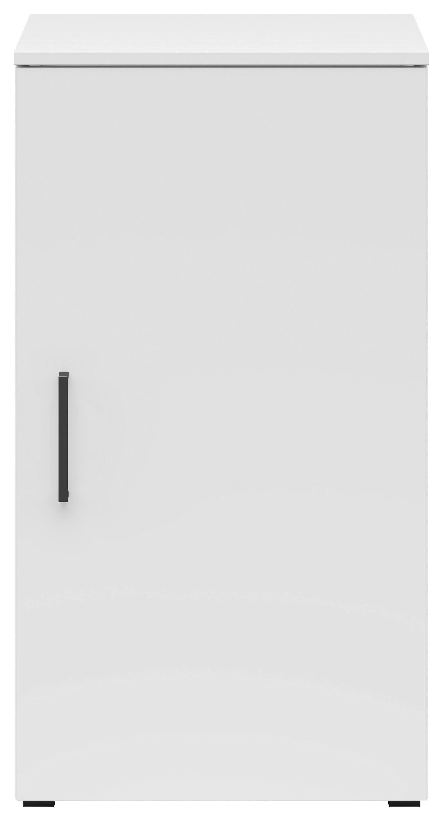 Kommode Multistauraum Weiss - Weiss/Anthrazit, Modern, Holzwerkstoff/Kunststoff (45/83/40cm) - Premium Living