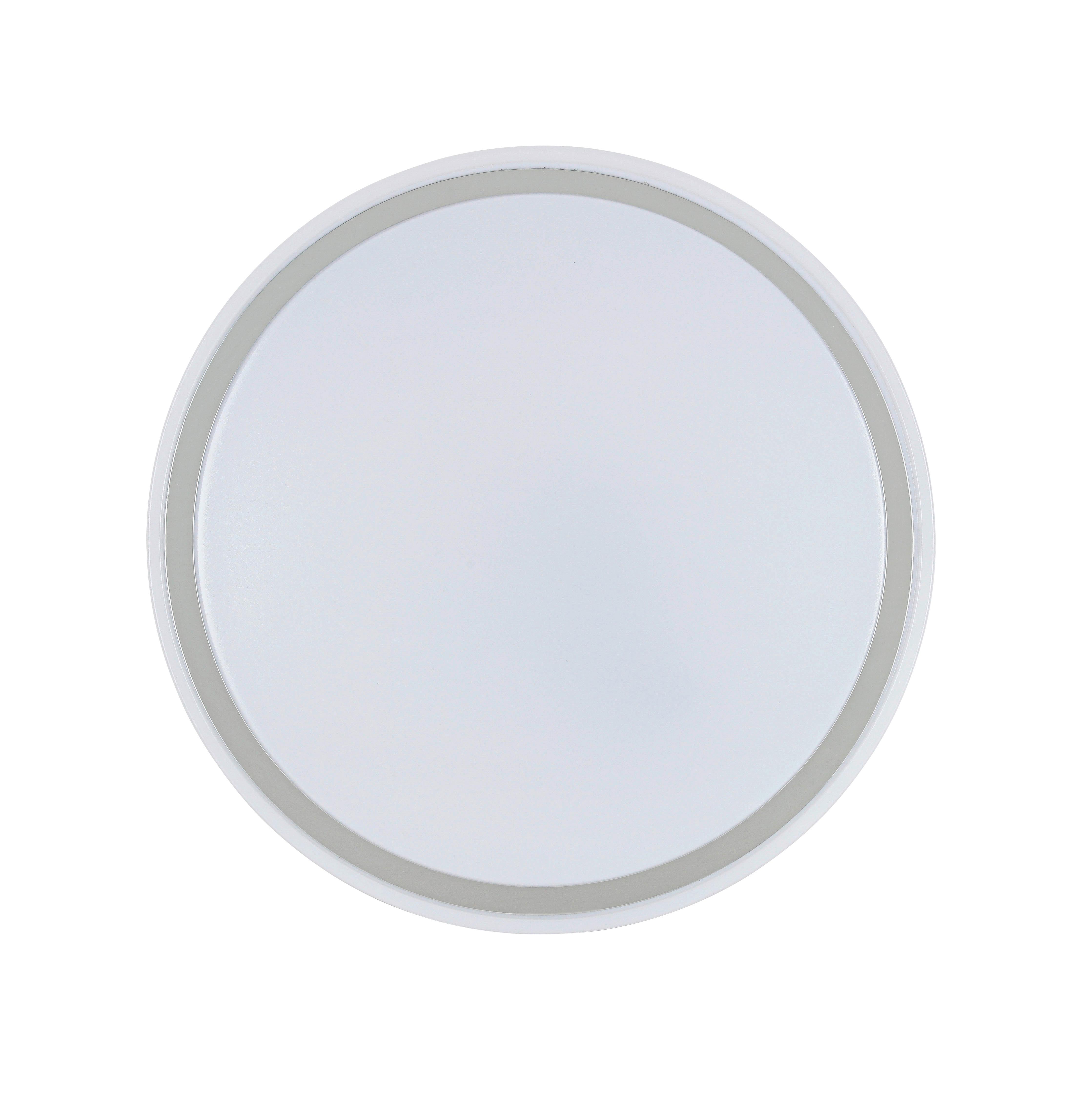 LED-TAKLAMPA FARBI - vit/kromfärg, Modern, metall/plast (38/6cm) - Mömax