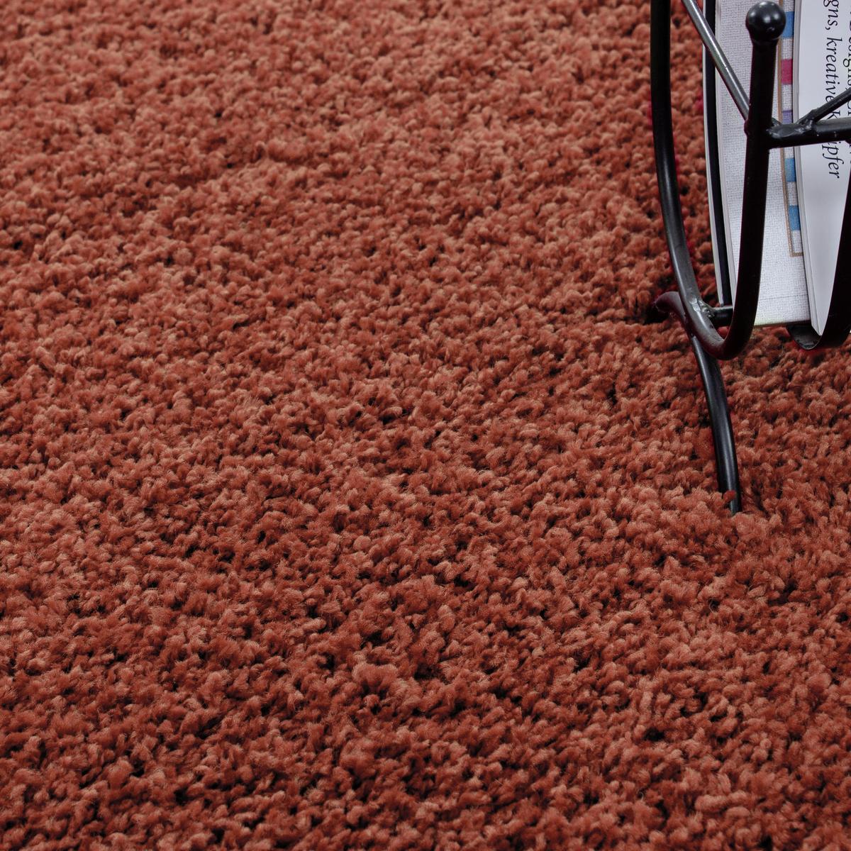 Hochflorteppich Life Terracotta ca. 80x250cm - Terracotta, KONVENTIONELL, Textil (80/250cm) - Novel