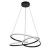 SUSPENSION LED MOFER -AKT- - noir, MODERN, métal/matière synthétique (50/120cm) - Premium Living