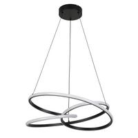 Lampă suspendată cu LED Mofer - negru, Modern, plastic/metal (50/120cm) - Premium Living