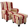 Sesselset Torello Rot Mikrofaser - Rot, KONVENTIONELL, Holz/Textil (92/102/145cm) - Livetastic