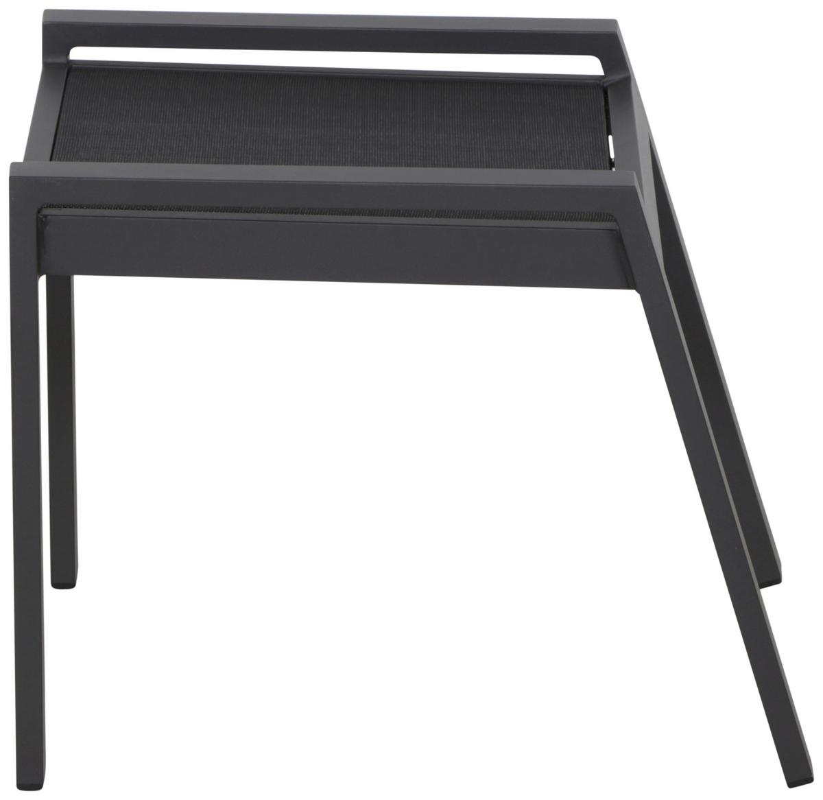 Gartenhocker Savona ca. 58x46,5x50 cm Anthrazit - Anthrazit, MODERN, Kunststoff/Metall (58/46,5/50cm) - Siena Garden