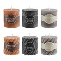 Stupa Svijeća Edith - siva/smeđa, Konvencionalno (5/5/5cm) - Modern Living