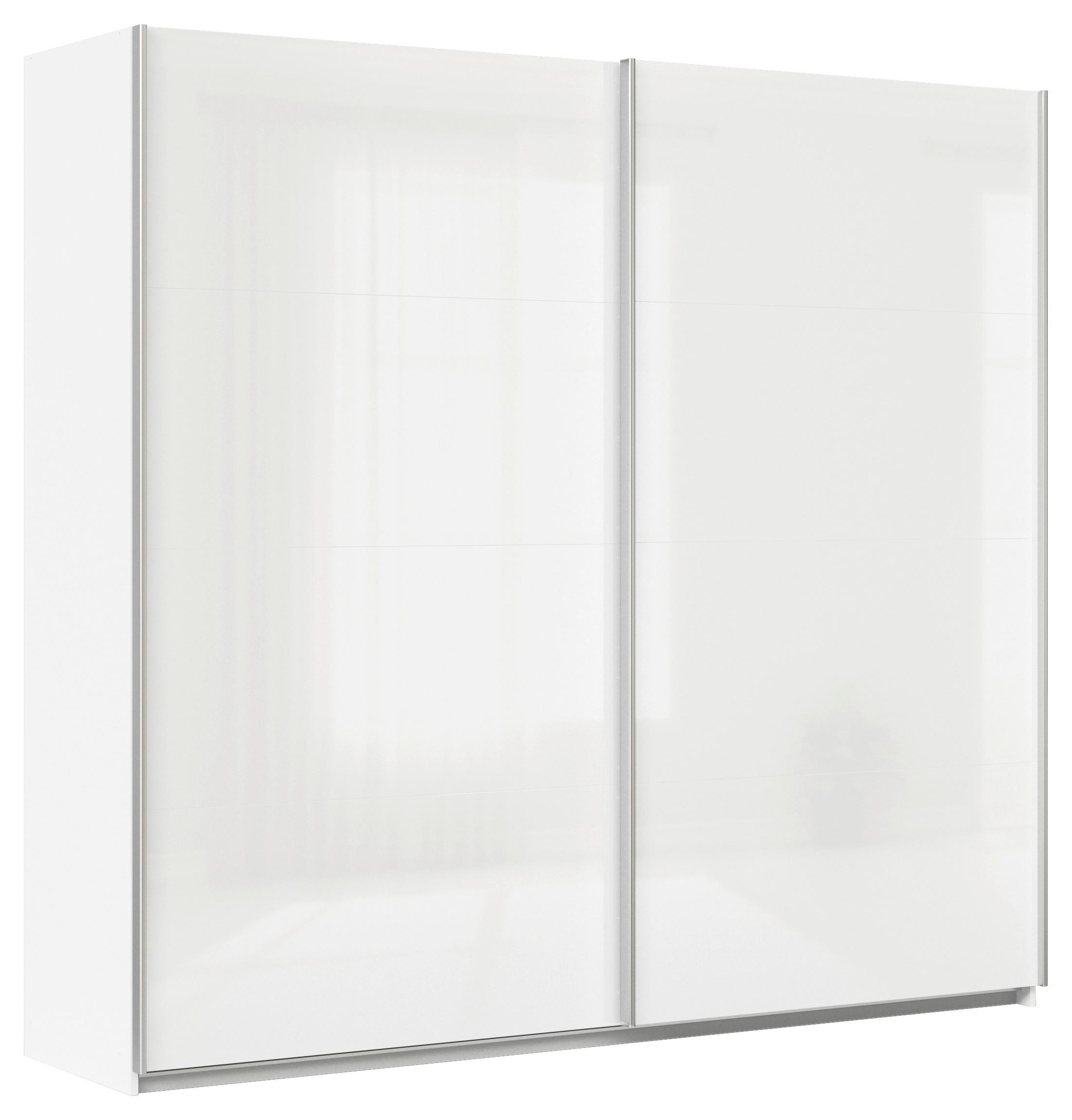 DULAP USI CULISANTE FELDKIRCH - alb/alb lucios intens, Modern, material pe bază de lemn (225/210/62cm)