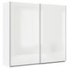 DULAP USI CULISANTE FELDKIRCH - alb/alb lucios intens, Modern, material pe bază de lemn (225/210/62cm)