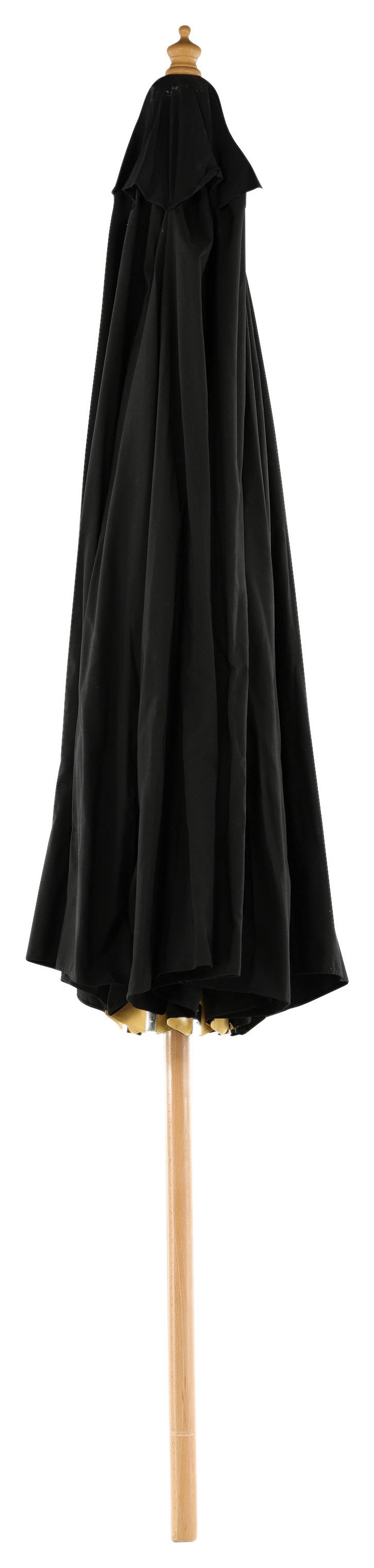 Sonnenschirm Nypo ca. 330 cm Schwarz - Schwarz, KONVENTIONELL (330/258/330cm) - Gardenson