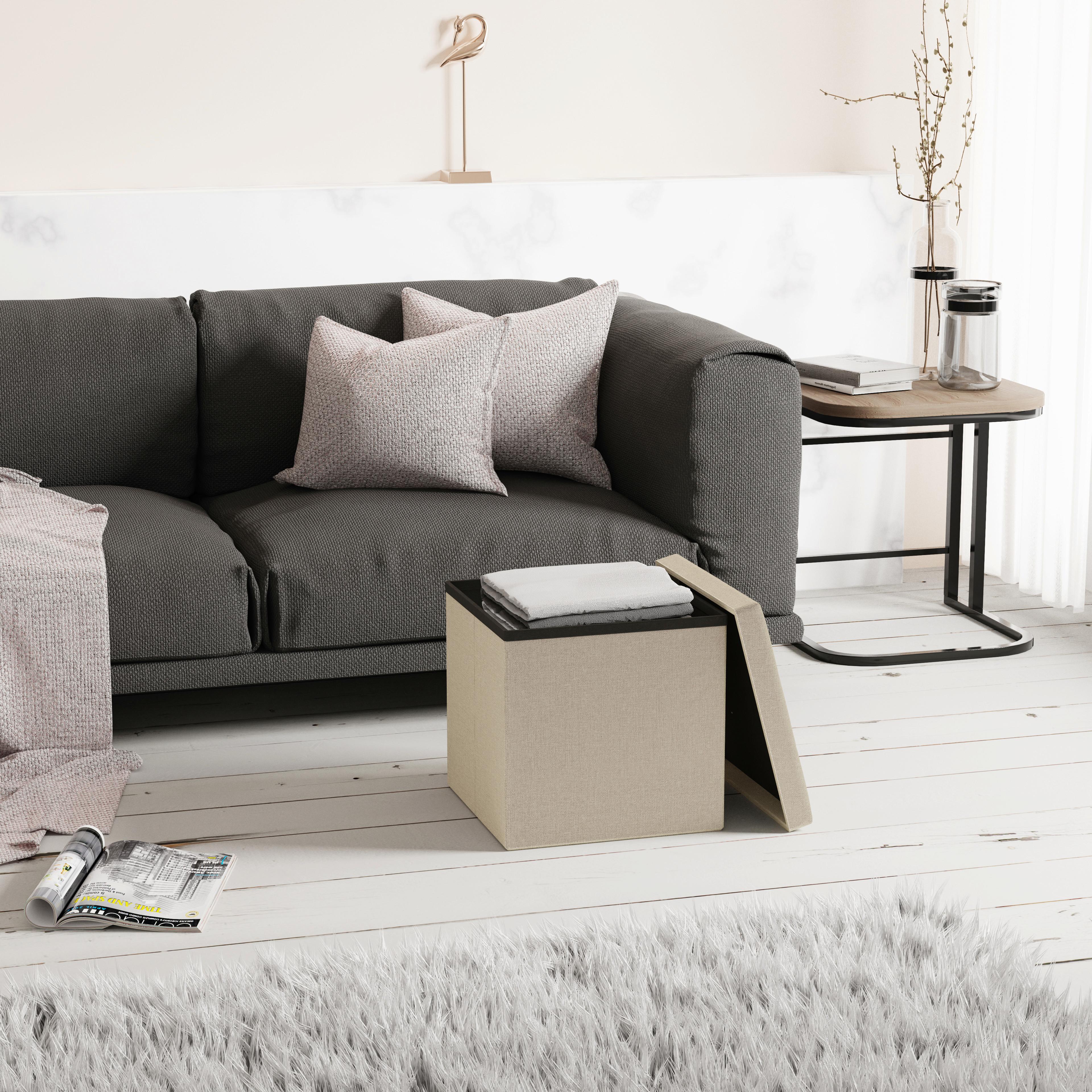 SITZBOX BOXAS - Creme, Basics, Holzwerkstoff/Kunststoff (38/38/38cm) - MID.YOU