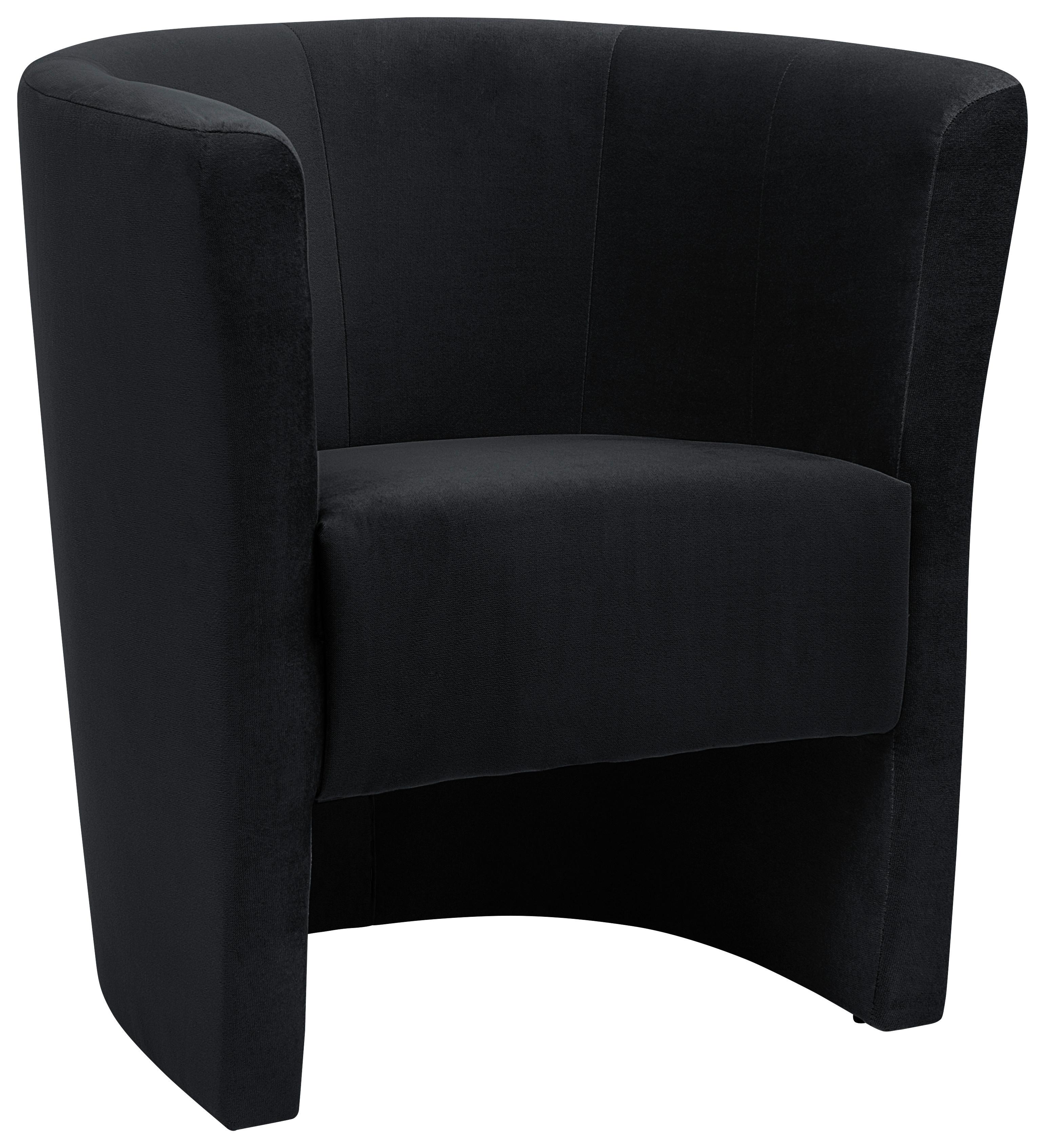Fotelja Maks - crna/sivobraon, Konvencionalno, tekstil (70/77/60cm) - MID.YOU