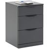Ladičar Rimini - crna/antracit, Trend, drvni materijal/metal (40/60,1/40cm) - Modern Living