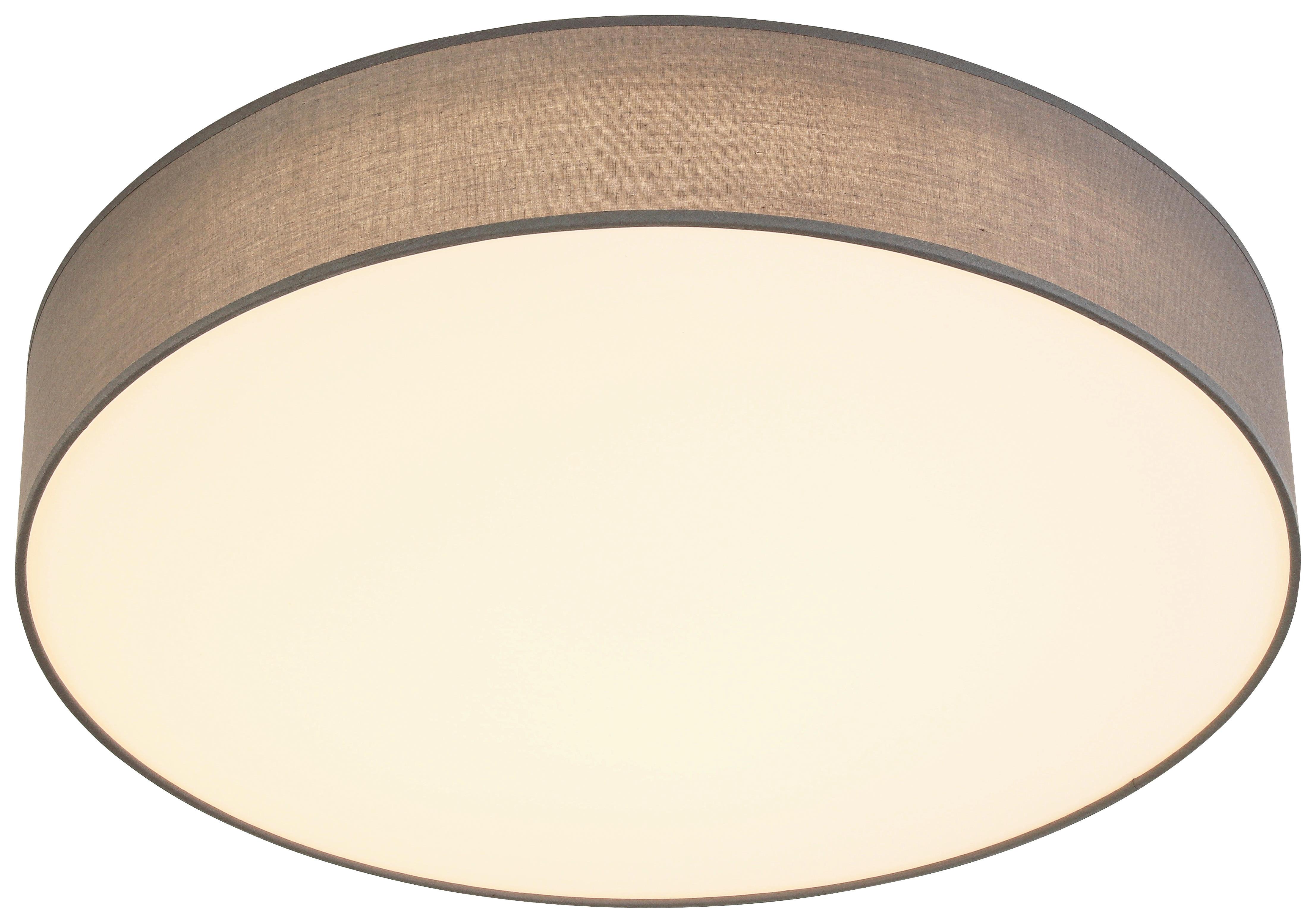 LAMPA SUFITOWA LED CHRISTINA - biały/szary, Trend, tworzywo sztuczne/metal (60/11cm) - Novel