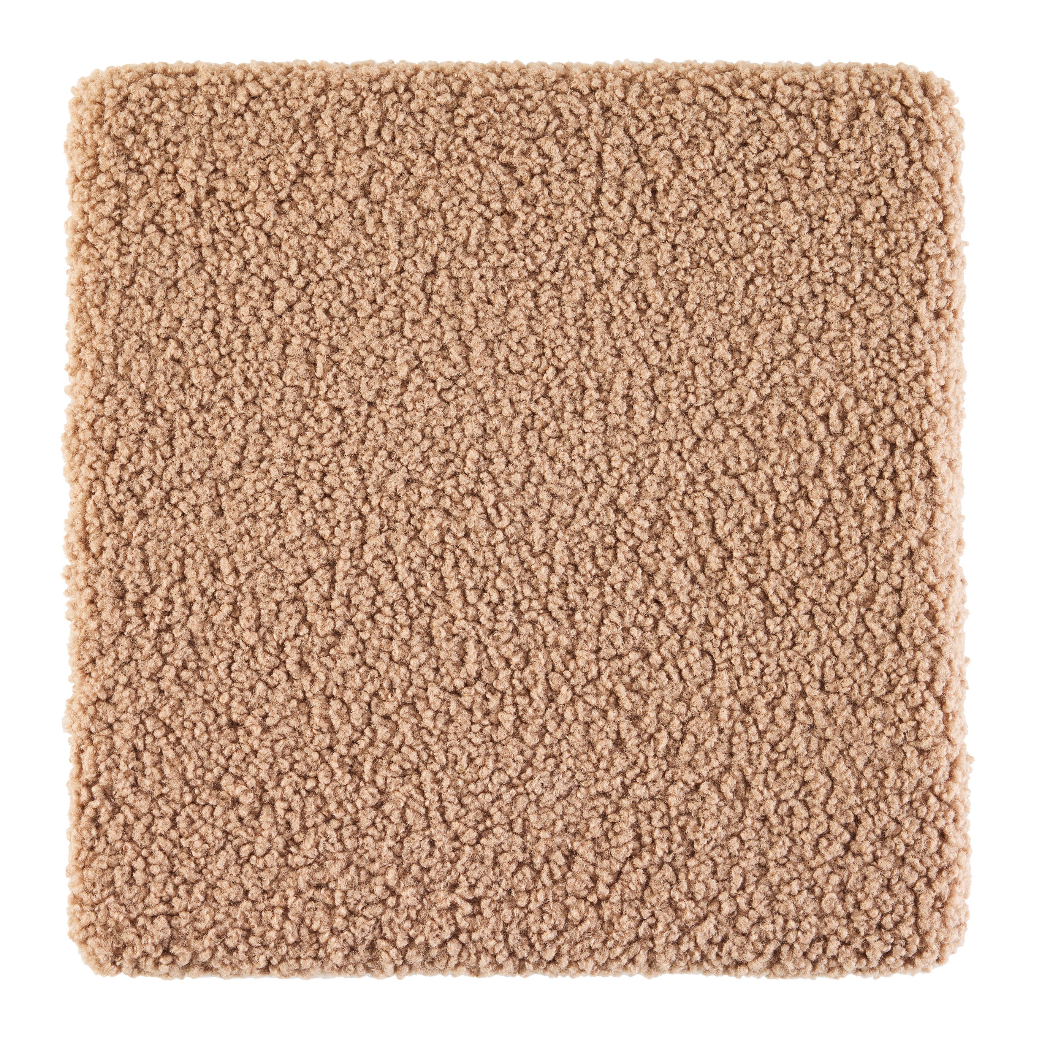 Sitzkissen Teddy Caramelfarben ca. 40x40cm - ROMANTIK / LANDHAUS (40/40cm) - Mömax