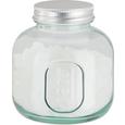 Vorratsglas Emilie aus Glas mit Verschluss - Klar/Silberfarben, ROMANTIK / LANDHAUS, Glas/Metall (9/10cm) - MÖMAX modern living