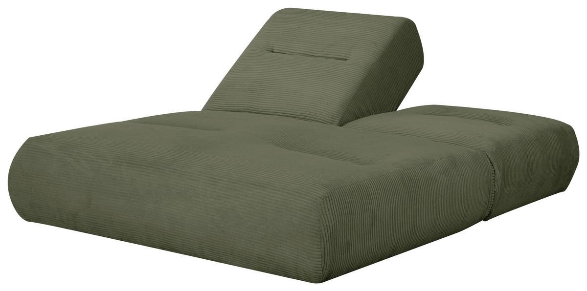 Zofa Luna, Olivno Zelena, Funkcija Ležišča - olivno zelena , Design, tekstil (159/88/160cm) - Livetastic
