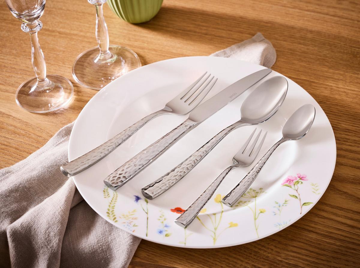 ZESTAW SZTUĆCÓW CRAFTED - kolor stalowy, Konventionell, metal - Novel