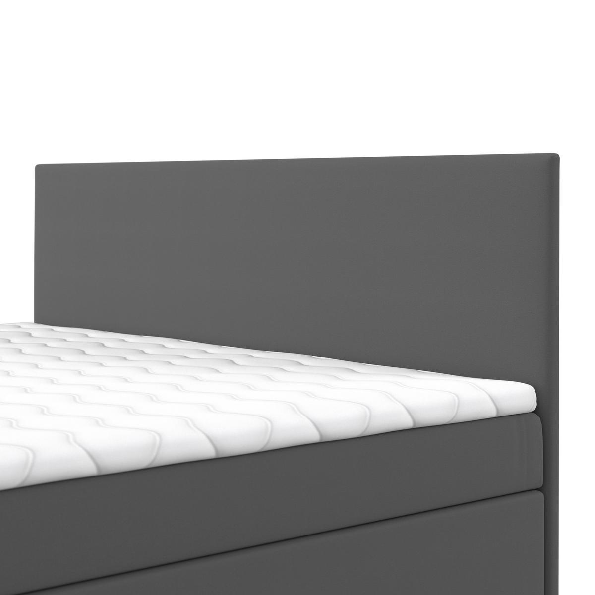 Postelja Z Vzmetnico Lucy - siva/antracit, Moderno, umetna masa/tekstil (180/200cm) - Bessagi Home