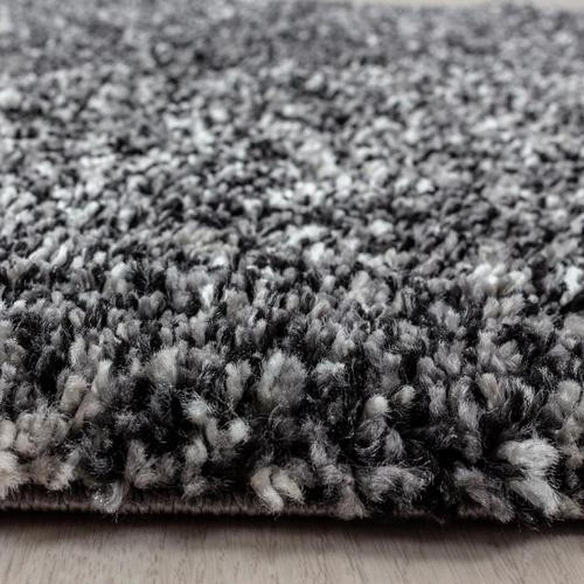 Hochflorteppich Enjoy Anthrazit ca. 60x110cm - Anthrazit, KONVENTIONELL, Textil (60/110cm) - Novel
