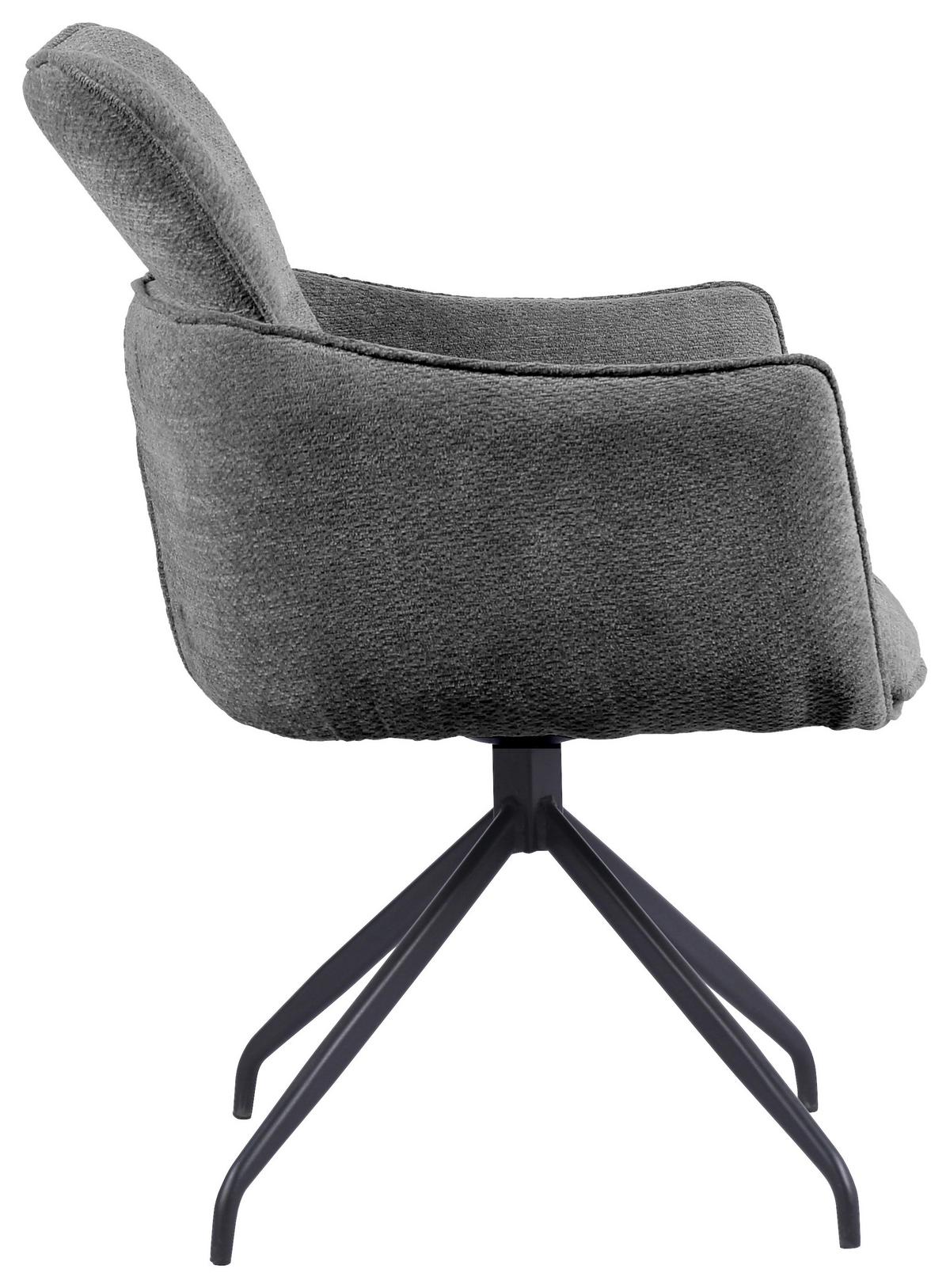 Stolica Lord - tamno siva/crna, Basics, drvo/metal (59/88/63cm) - Premium Living