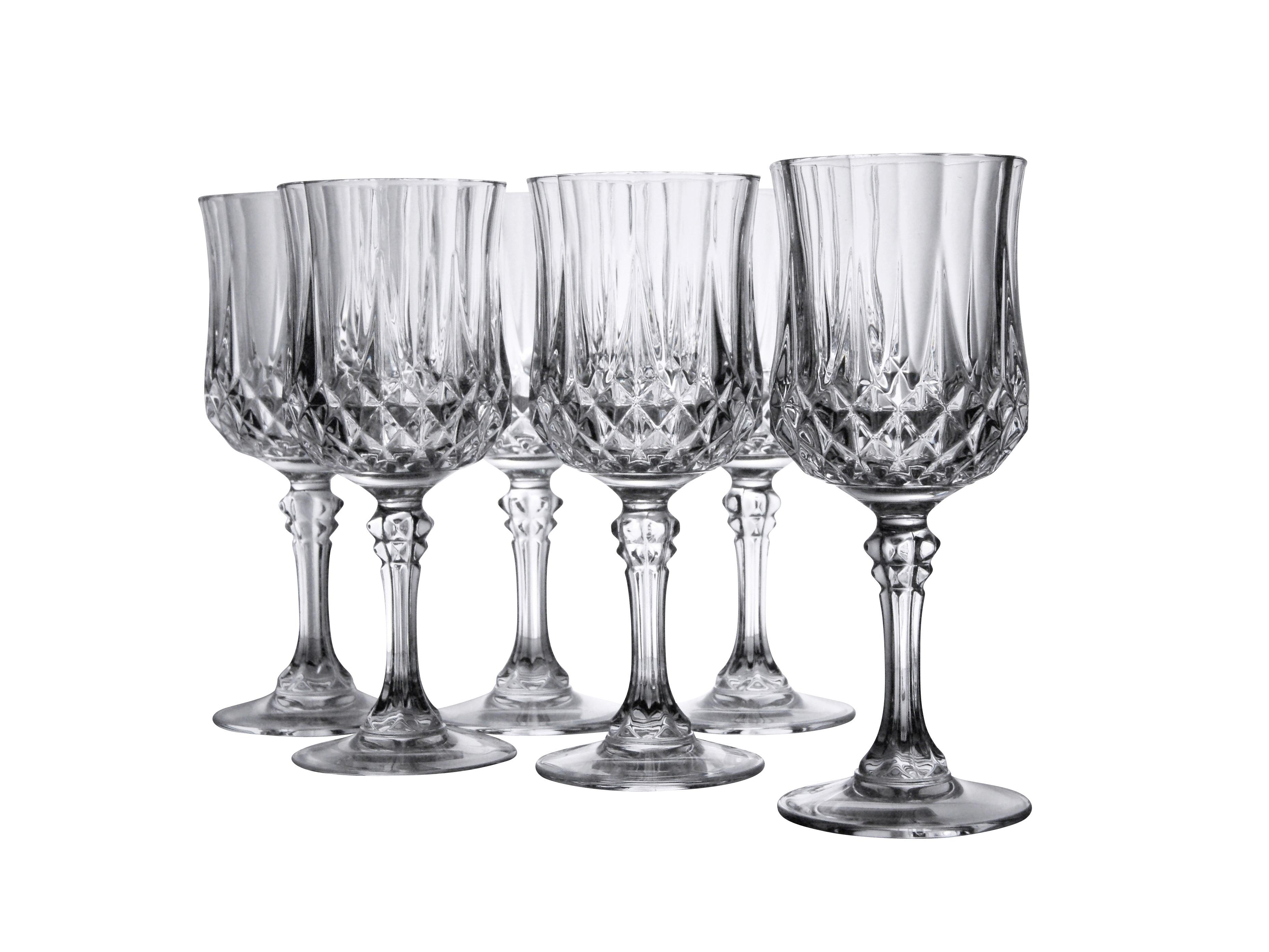 Set Kozarcev Longchamp Eclat, 6-Delni - prozorno, steklo (250ml) - Creatable