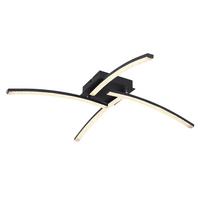 LAMPA SUFITOWA LED ALOIS *SBX* - przejrzysty/czarny, Basics, tworzywo sztuczne/metal (69/69/10,5cm) - Xora