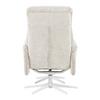 RELAXFÅTÖLJ STAR - vit/cremefärgad, Modern, metall/textil (72/107-95/86-110cm) - Mömax