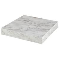 Wandboard Anja Marmoroptik Hellgrau - MODERN, Holzwerkstoff (23,5/3,8/23,5cm) - Mömax