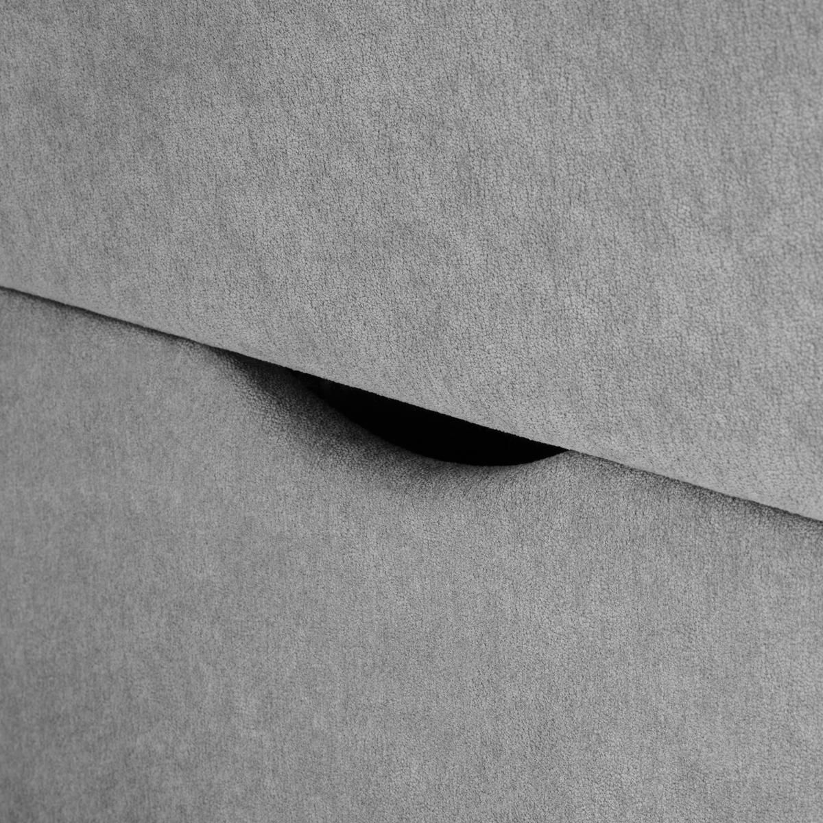 Box Krevet Oviedo - siva, Konvencionalno, tekstil/metal (160/200cm) - Based