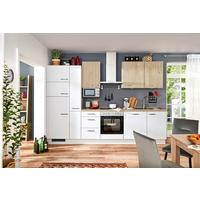 Küchenblock IP1200/2200 Hellgrau ohne Geräte - Eichefarben/Hellgrau, MODERN, Holzwerkstoff/Metall (310cm) - Impuls