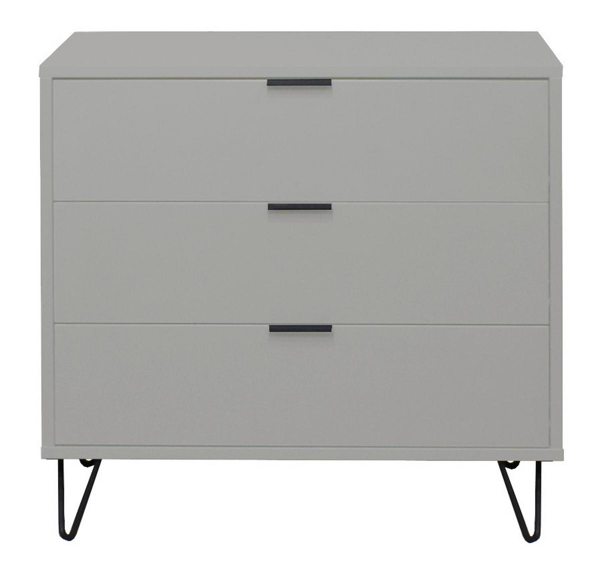 Komoda Bounty - siva/antracit, Moderno (81/67/45cm) - Premium Living