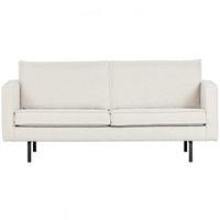 2,5- Sitzer Sofa Rodeo Naturfarben B: 190cm - Schwarz/Naturfarben, Design, Textil/Metall (190/85/86cm) - Livetastic