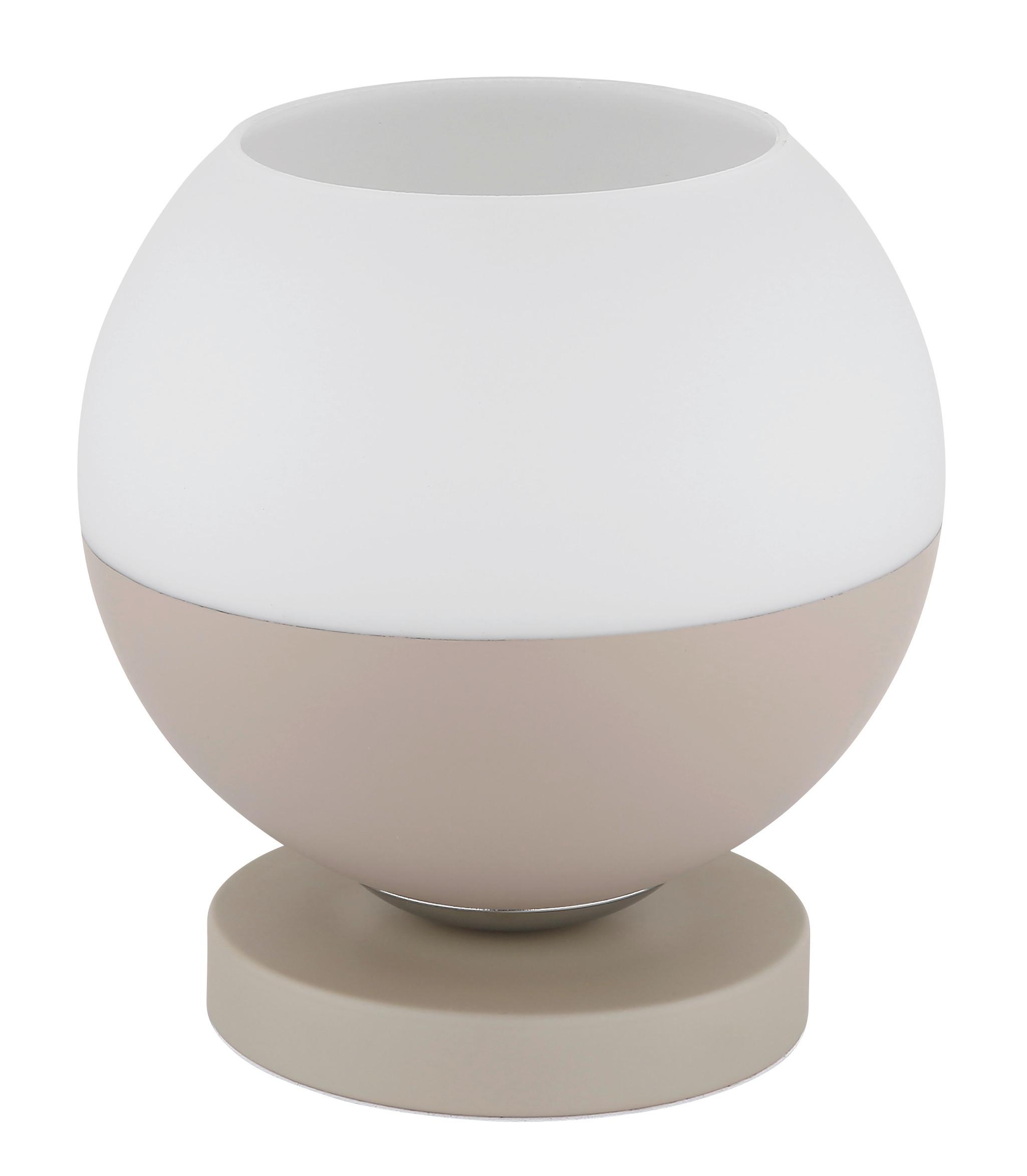 Veioză Ragusa - alb/bej, Design, sticlă/metal (20/21cm) - Globo