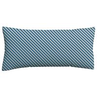 Kopfpolsterbezug Woven Satin Blau/Hellgrau ca. 40x80cm - Blau/Hellgrau, Basics, Textil (40/80cm) - Schlafgut