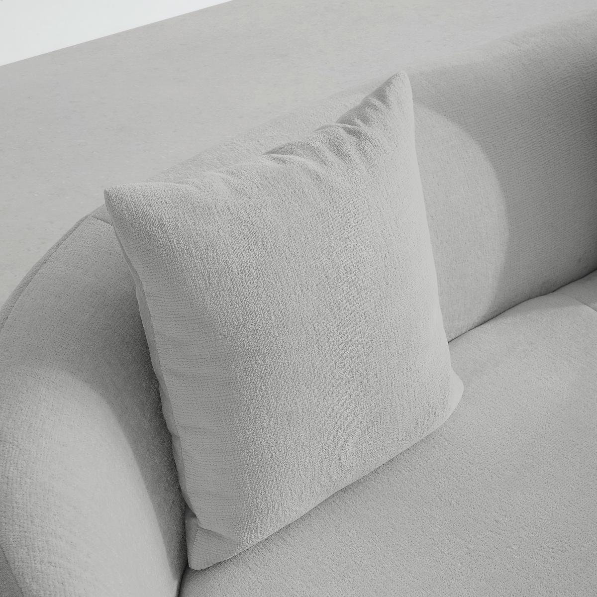 Bigofa Leonas Hellgrau - Hellgrau/Schwarz, MODERN, Kunststoff/Textil (235/72/110cm) - Premium Living